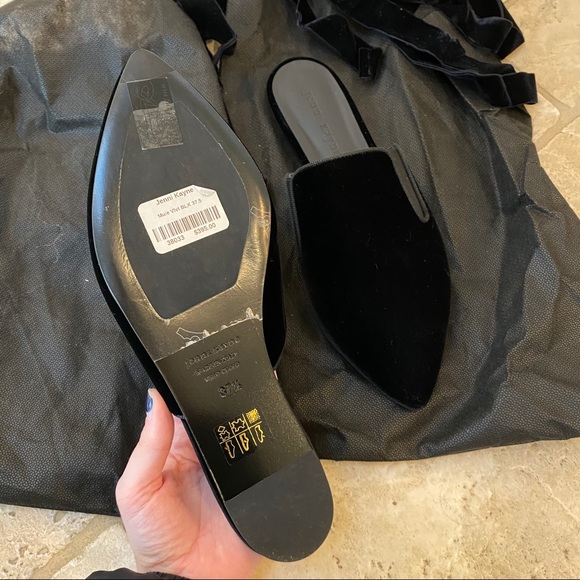 Jenni Kayne Black Velvet Mules - Picture 4 of 7